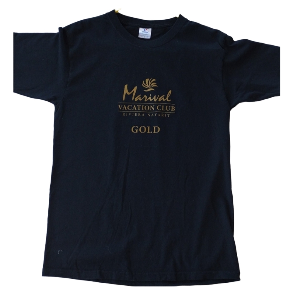 Yazbek Men Medium Marival Vacation Club Riviera Nayarit Black T-Shirt